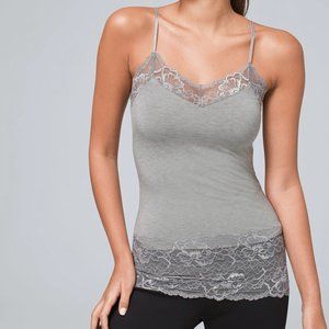 COPY - NWT WHBM Gray Lace Camisole Size Small